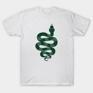 Large Snake dark green T-Shirt